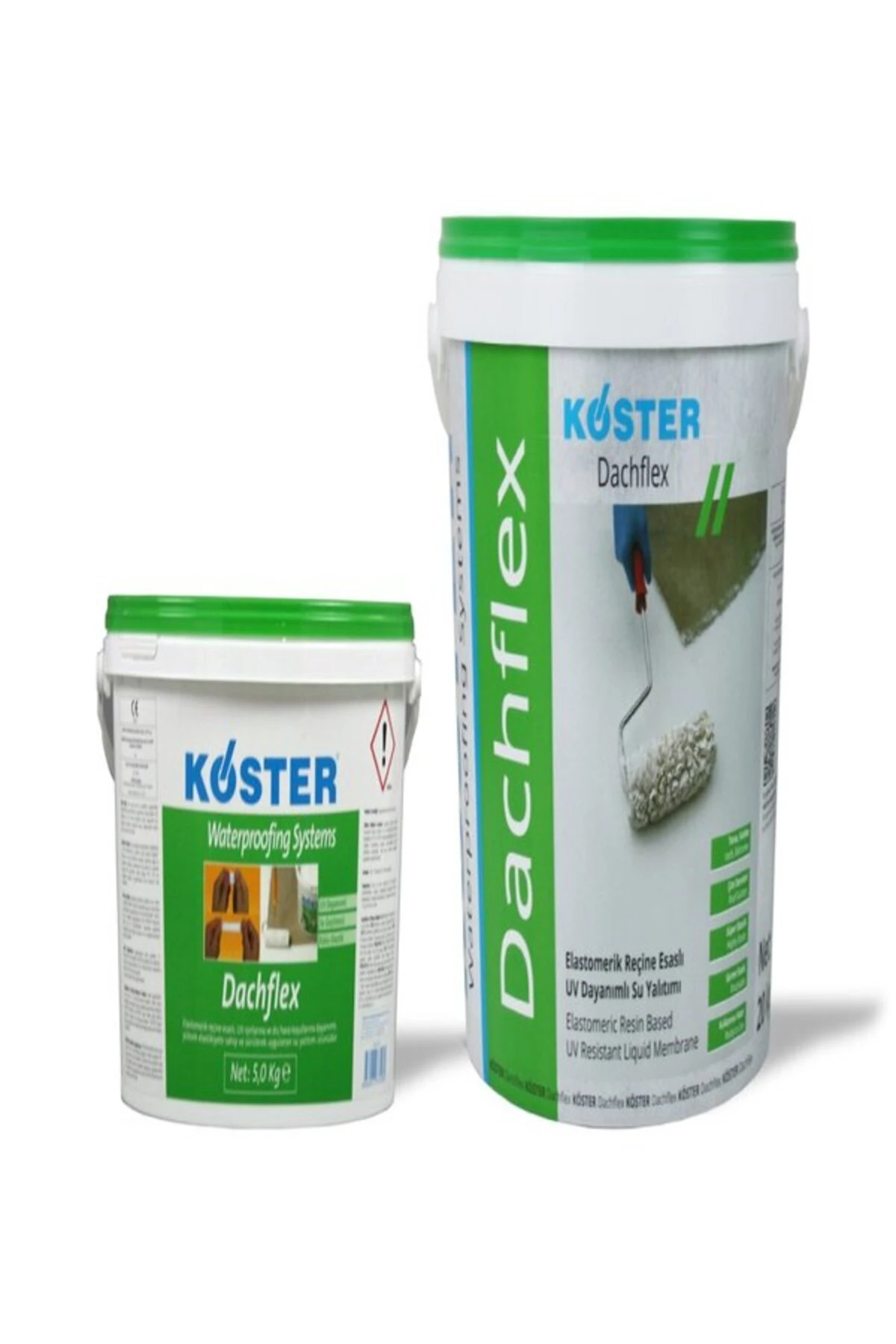 Dachflex - UV Dayanımlı Beyaz Renkli Su Yalıtımı - 20 KG