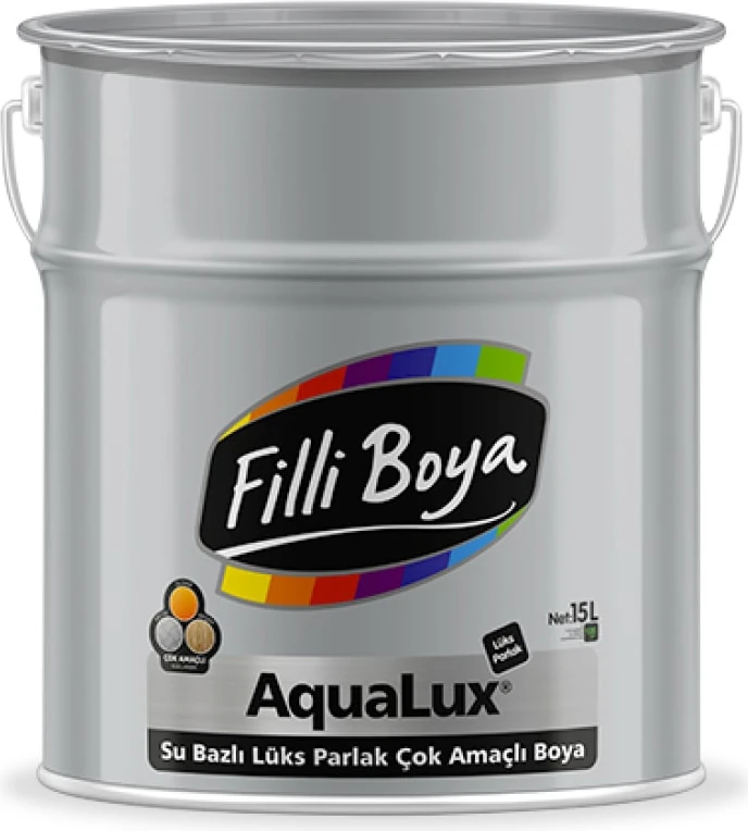 Aqualux Çok Amaçlı Ahşap Metal Cam Plastik Seramik Boyası 2.5lt Kanyon