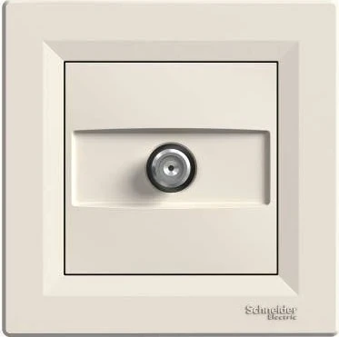 Asfora Krem F Konnektörlü Uydu Priz