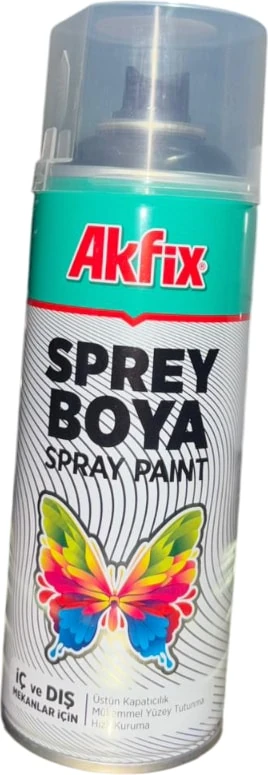AKFİX SPREY BOYA PARLAK SİYAH 400 ml RAL9005