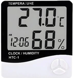 Derece Termometre Isı ve Nem Saat Alarm Mini Dijital Termometre Nem Ölçer Oda Sıcaklığı Iç Mekan