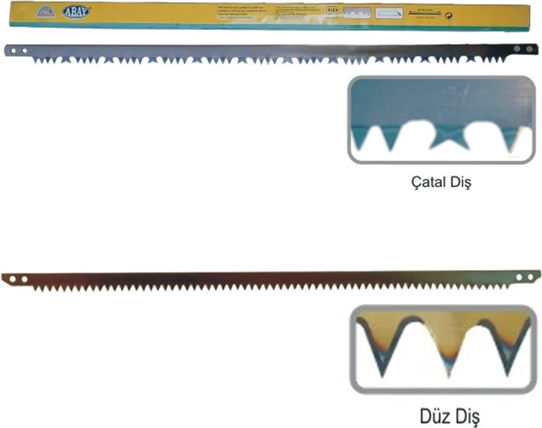 Abay Dar Kolastar Testere Ağzı - Çatal Diş 76 cm