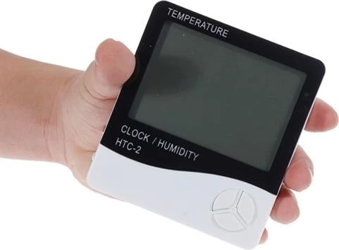 Iç ve Dış Ortam Sıcaklığını Ölçebilen LCD Ekran Saat Göstergeli Alarmlı - TGR5623-6002