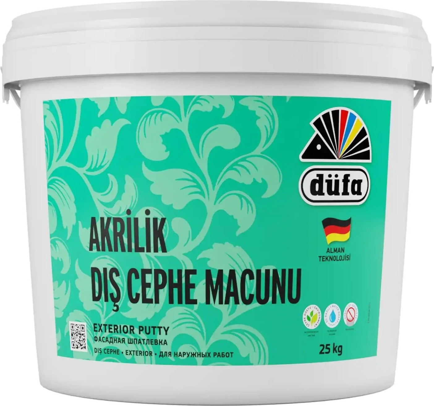 Akrilik Dış Cephe Macun 25 l Beyaz