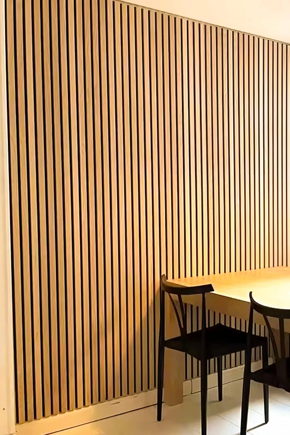 100 x 275 cm Mdf Ahşap Akustik Duvar Paneli Akustik Panel Lambri Panel Teak