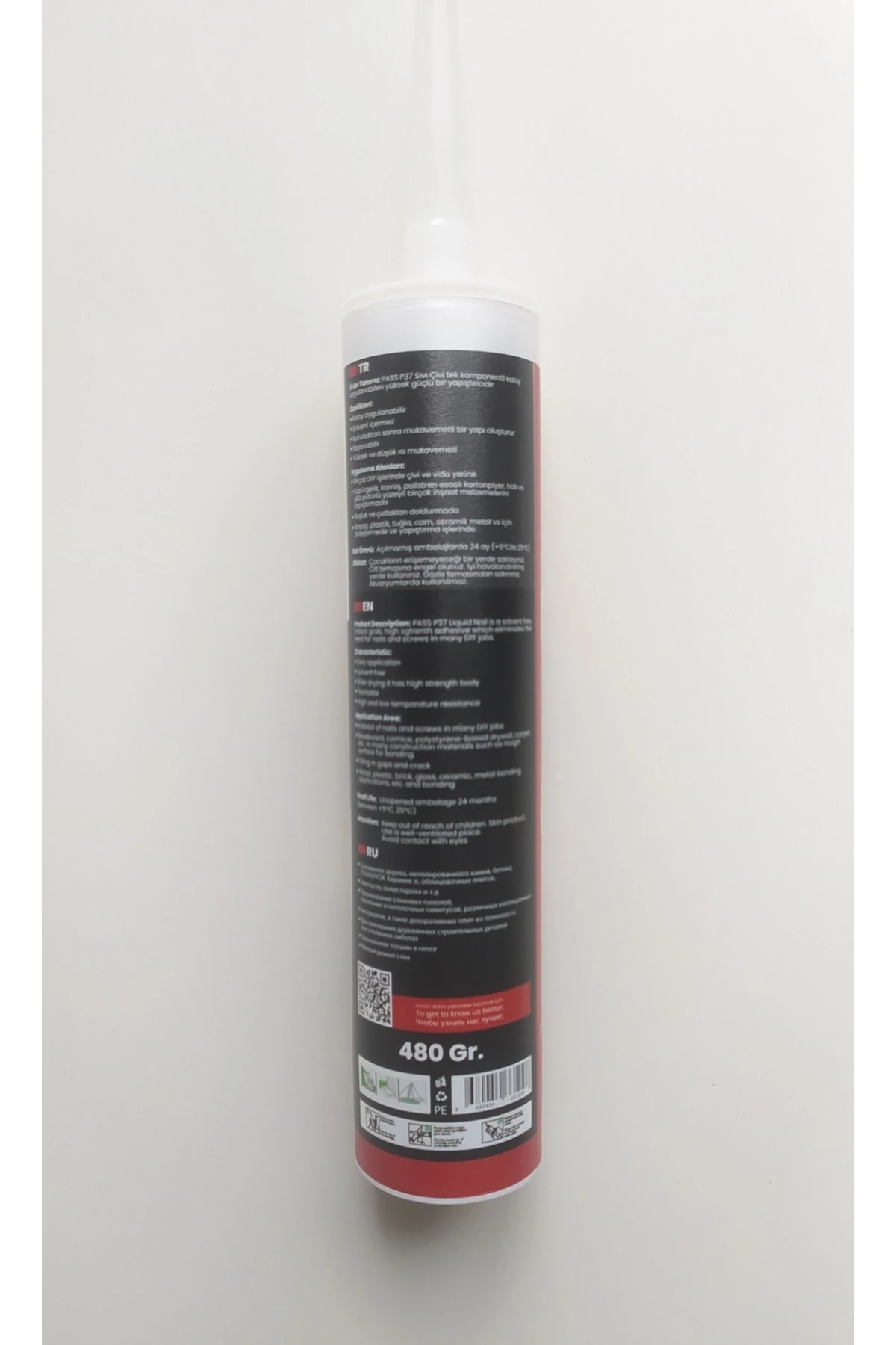 Strafor Stropiyer Kartonpiyer Duvar Paneli Süpürgelik Yapıştırıcı / Sıvı Çivi Silikon Tabancası