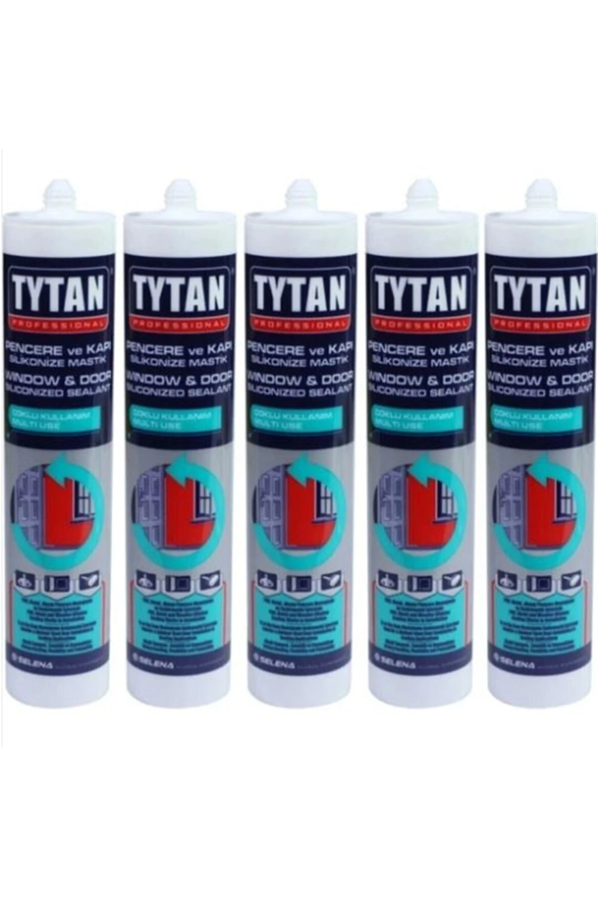 Beyaz Silikonize Mastik 500 Gr ( 5 Adet )