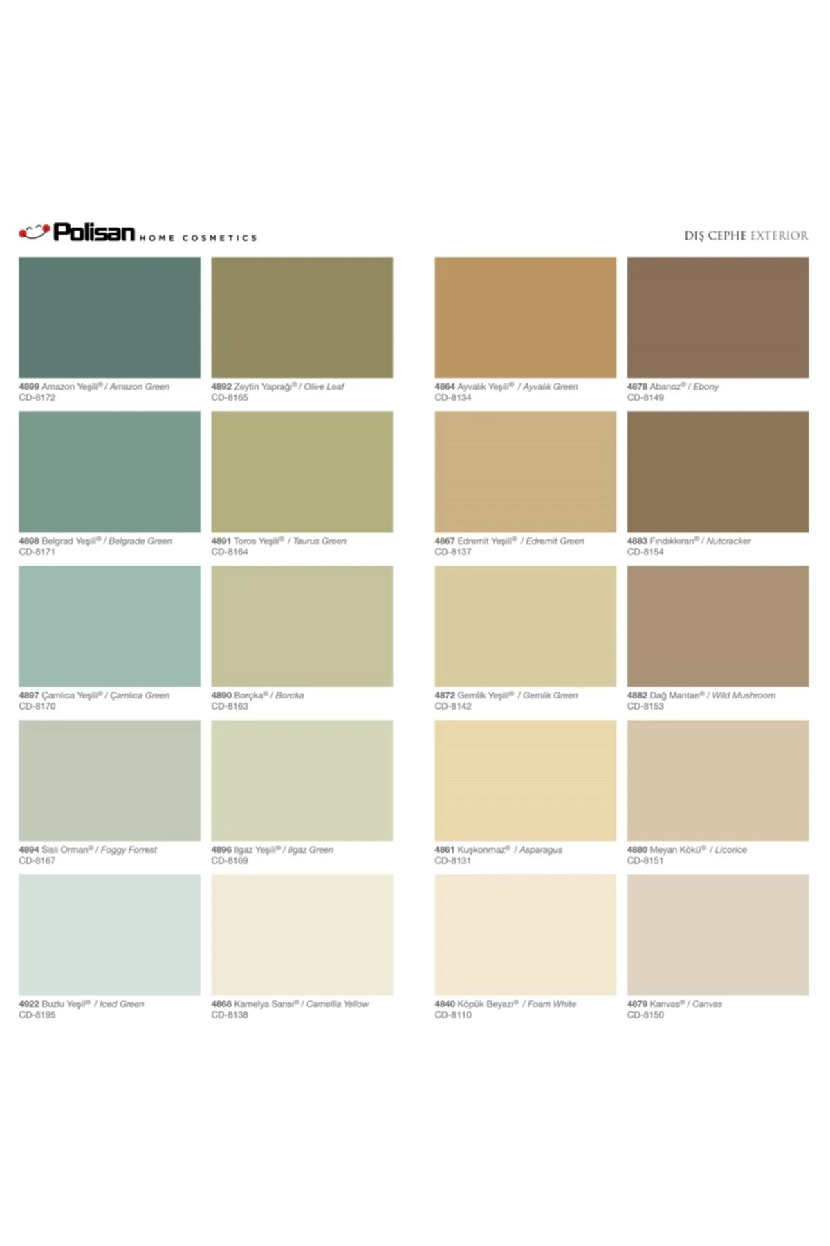 Dış Cephe Boyası-a1 Akrilik Düz-15litre(20KG.)-cd-8081 Ürgüp