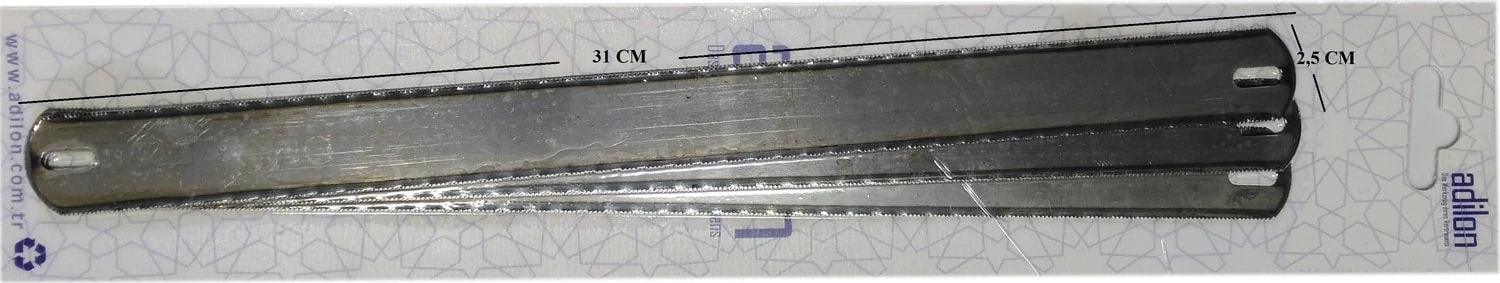 Geniş Ağızlı Demir Testere Üçlü