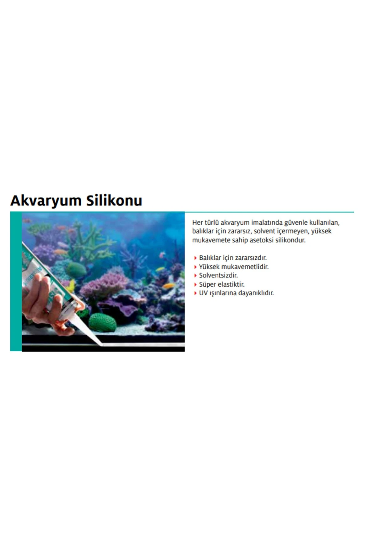 20'li Koli Sista Akvaryum Silikon Siyah 280 ml