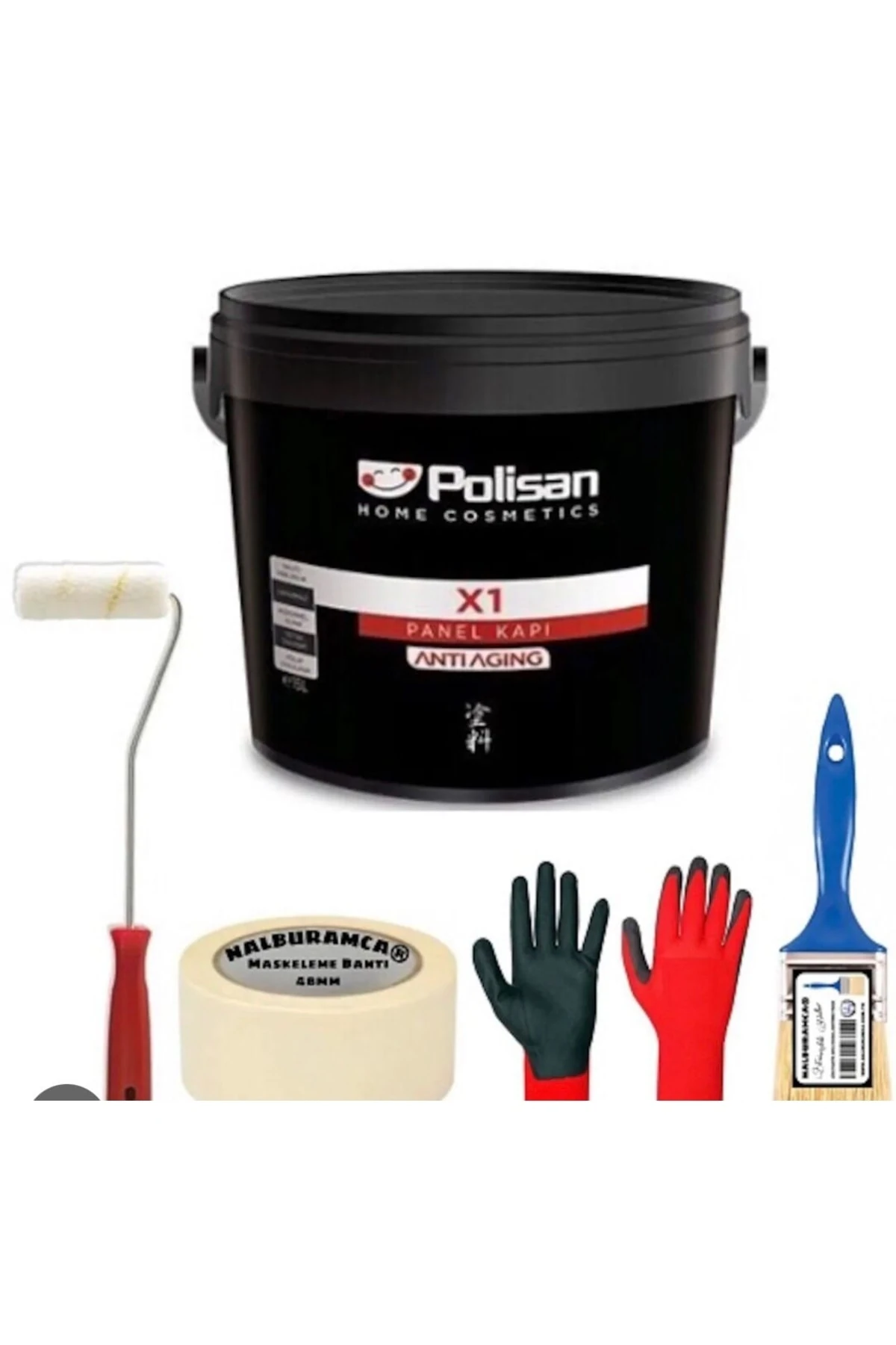 Su Bazlı X1 Kokusuz Su Bazlı Panel Kapı Boyası 2,5 Lt Beyaz (set)