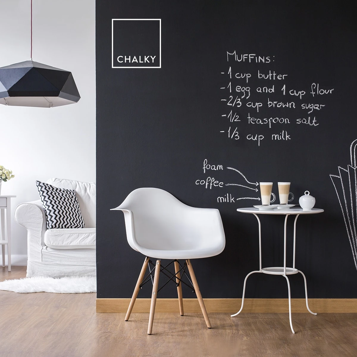 Chalky Kara Tahta Boyası 0,30 Lt