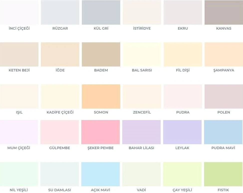 Plastik Iç Cephe Boyası 20 kg Ekru