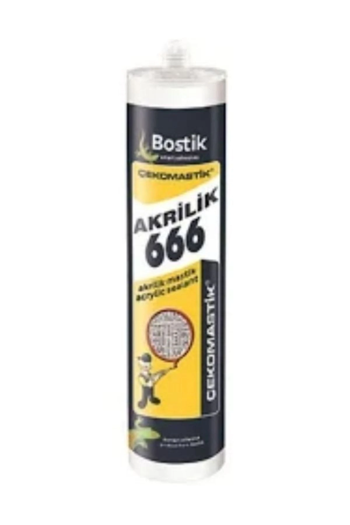 10 Adet Bostik Çekomastik 10 Adet 666, 500 gram Beyaz Mastik Yeni Ürün