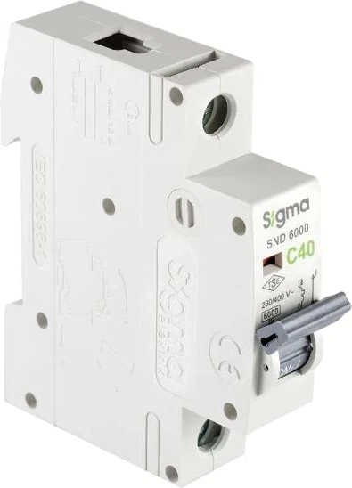 - 1p C 40 6ka Monofaze Anahtarlı Otomatik Sigorta 6SM140C