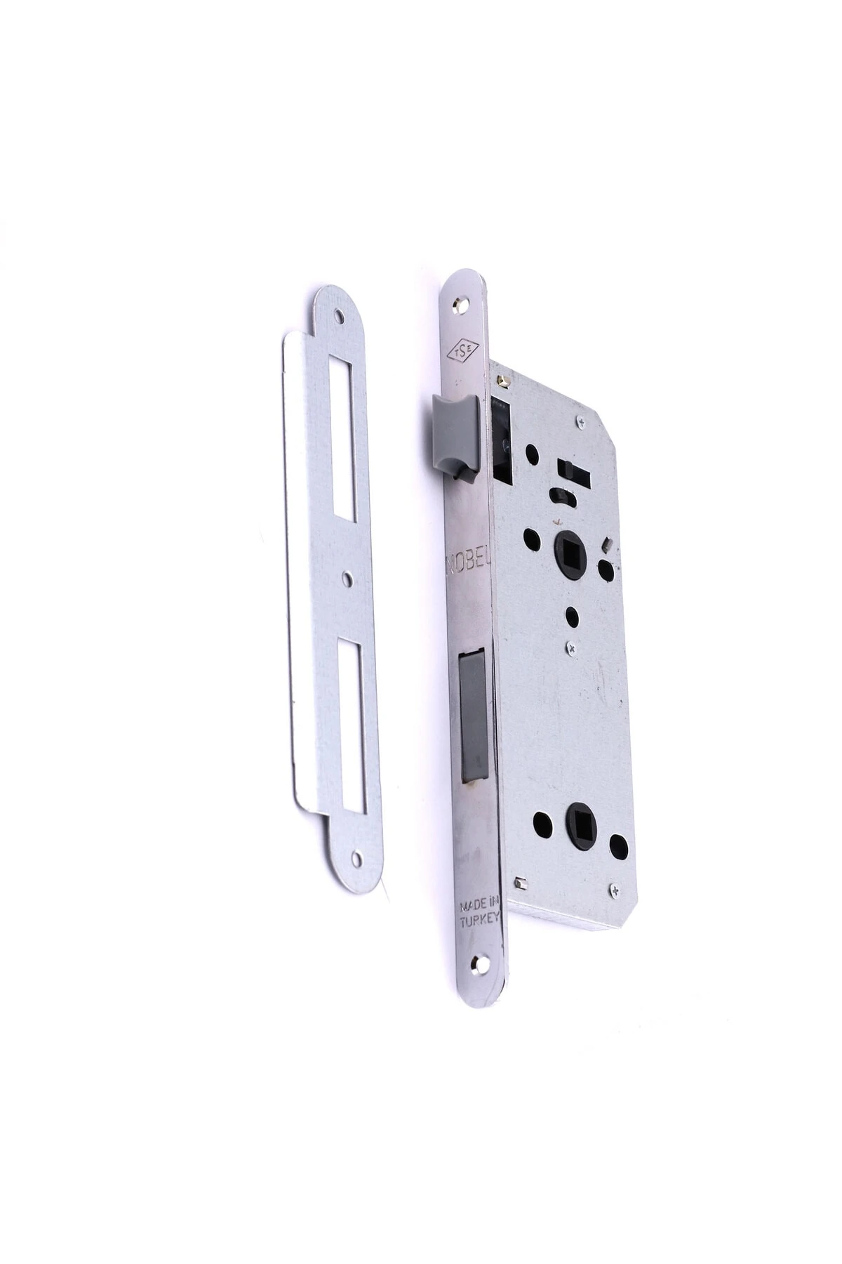 Banyo Wc Sessiz Kapı Gömme Kilidi 45 mm İç Silindirsiz Barelsiz Dayanıklı Metal Kilit Mekanizması