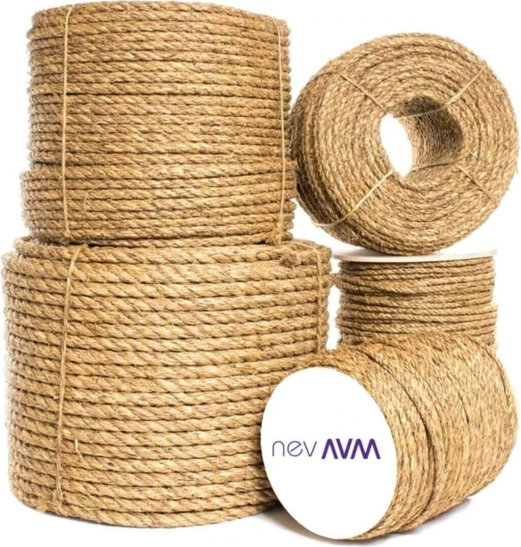 Nevavm Nev Hasır Ip 3mm 30 Metre (Jüt Halat Kendir Doğal Ip)