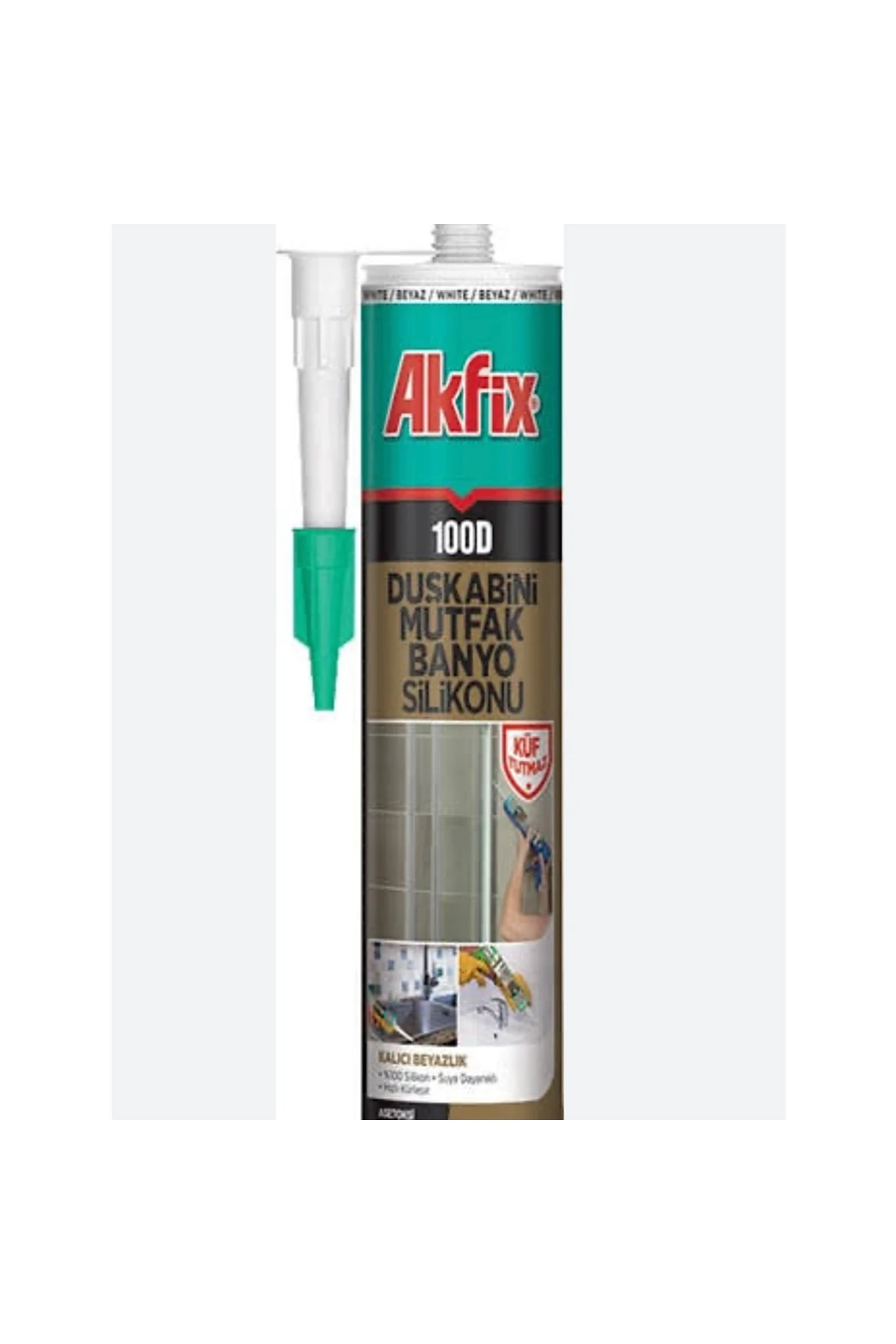 100d Duşkabin Mutfak Banyo Silikonu Şeffaf 280ml