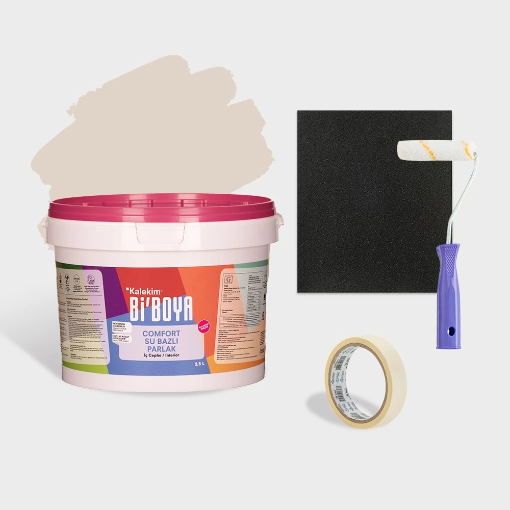 Bİ'Boya Mutfak Dolabı Boyama Seti Cappuccino