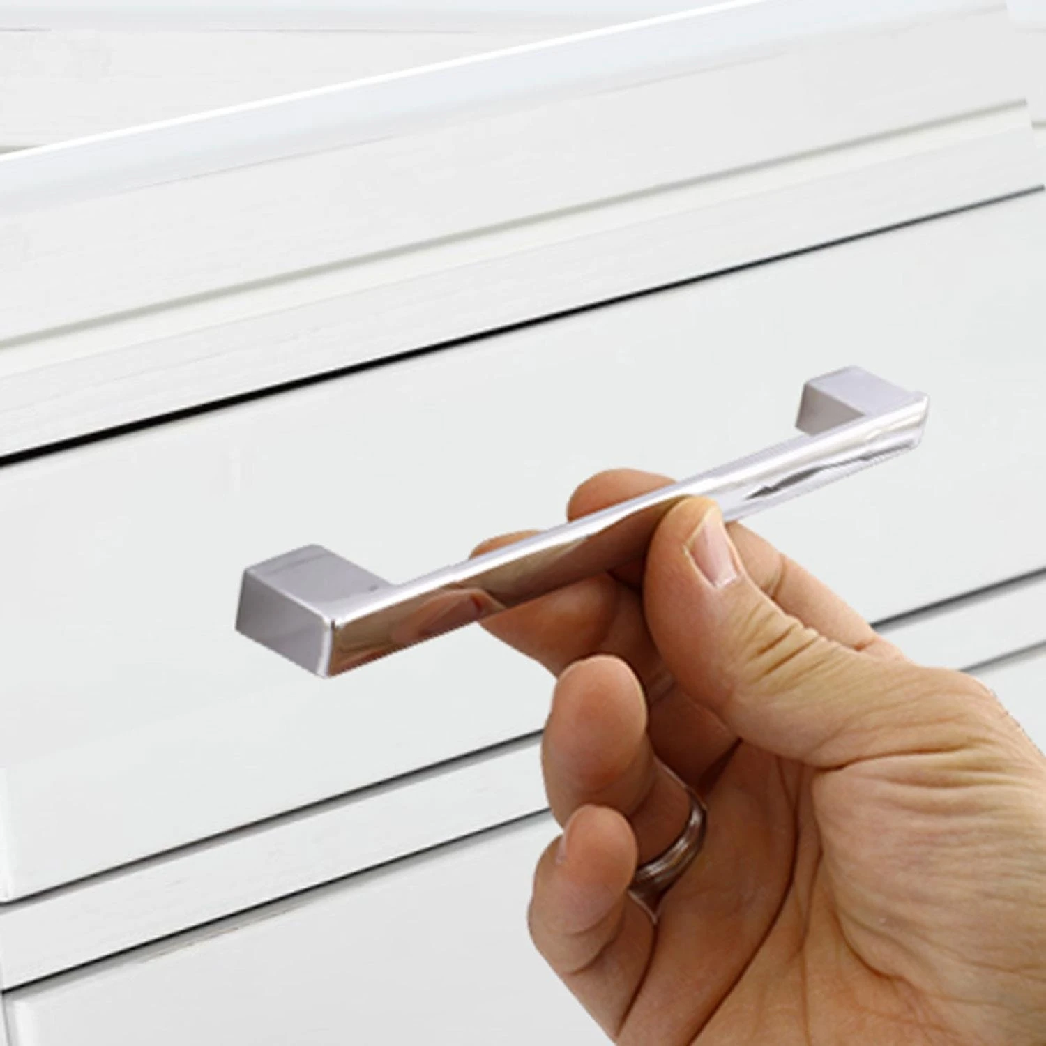 (10 ADET) Gölcük Düz Krom 160 mm Mobilya Mutfak Dolap Çekmece Dolabı Kapak Metal Kulpu Kulbu Kulpları