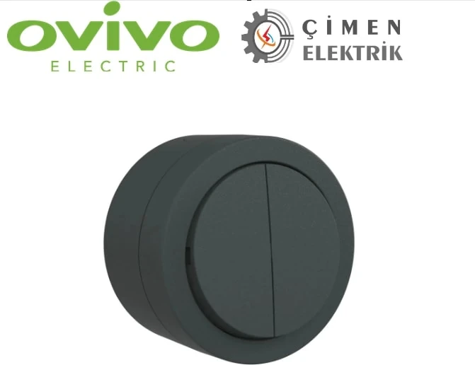 Antrasit Komutatör Anahtar Sıva Üstü - Elektrik Tesisat Anahtarı