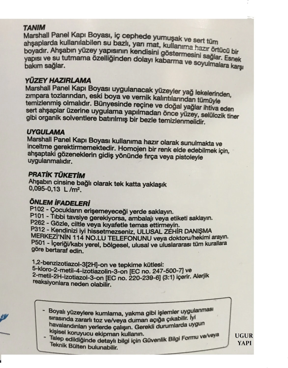 Su Bazlı Panel Kapı Boyası 2.5 L - Yeni Plastik Ambalaj BEYAZ
