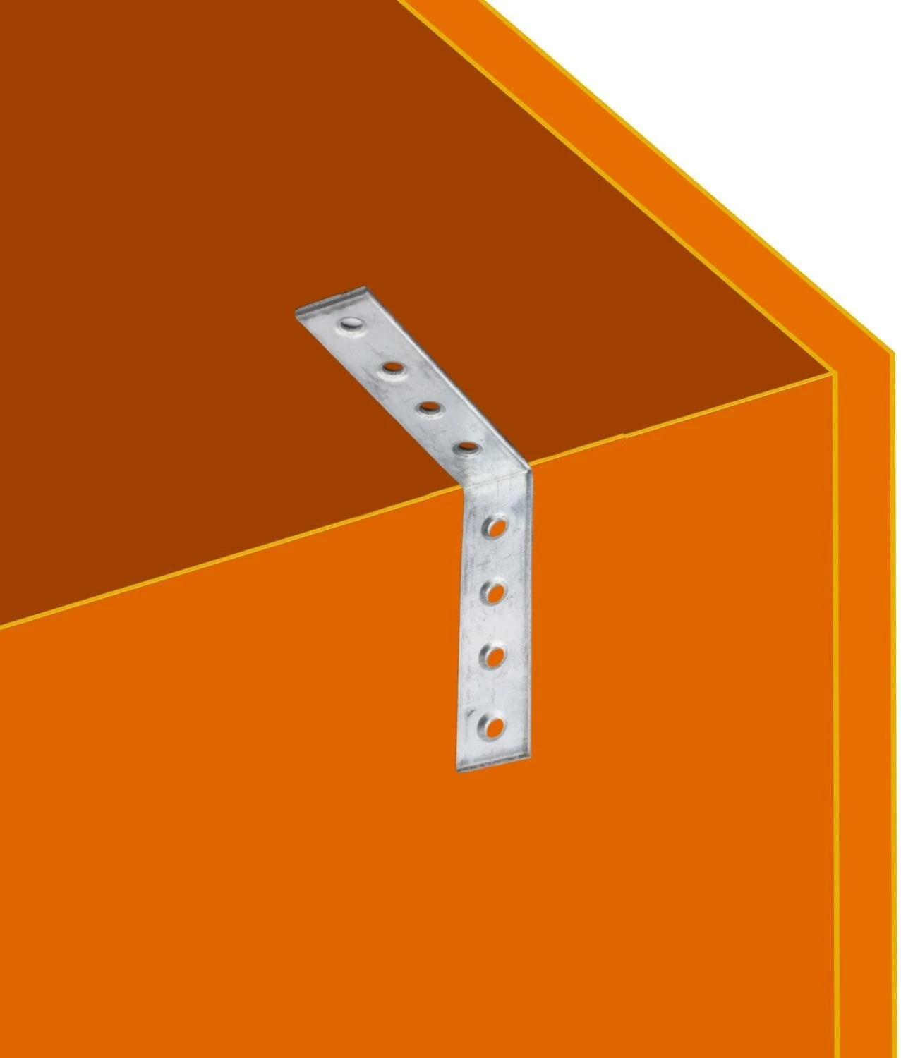 (10 Adet) Mobilya Eşya Dolap Duvara Sabitleme Köşebent Bağlantı Aparatı L Demiri Gönye 65X65X15 mm