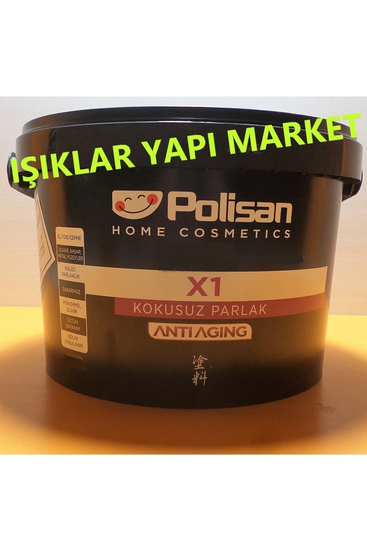 Ahşap&metal Boyası-su Bazlı-x1 Antiaging-kokusuz-parlak -0,70litre(900GR.)-yeni Krem