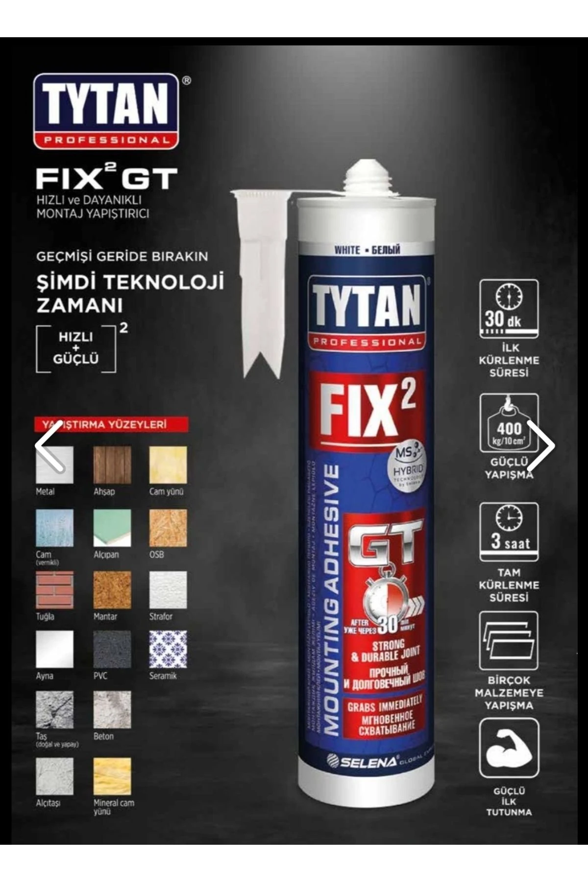 Güçlü Yapıştırıcı Fix2 Gt (6 ADET)