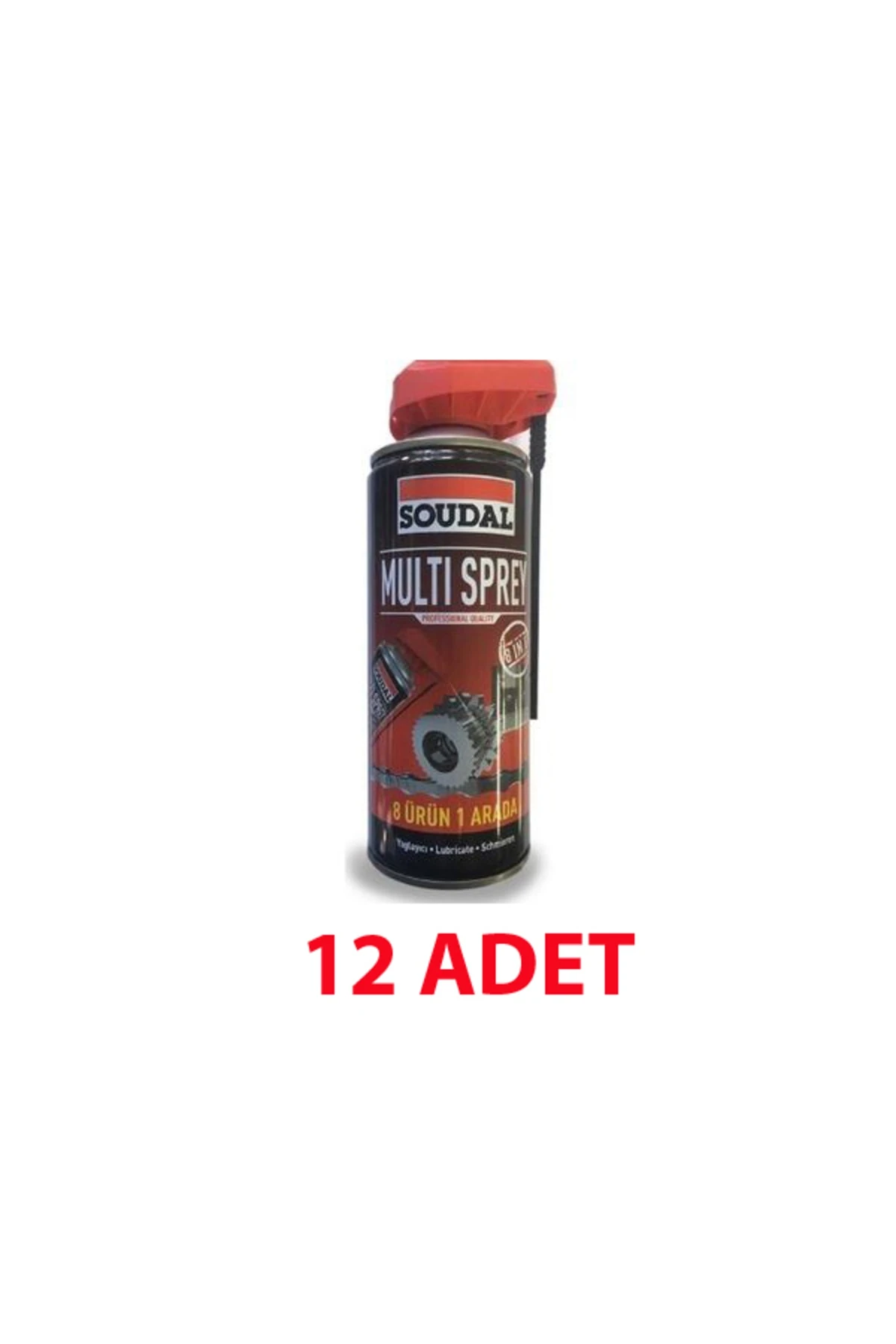 Multi Sprey 8 Ürün 1 Arada Yağlayıcı-Pas Sökücü 400 ml 12 AD.