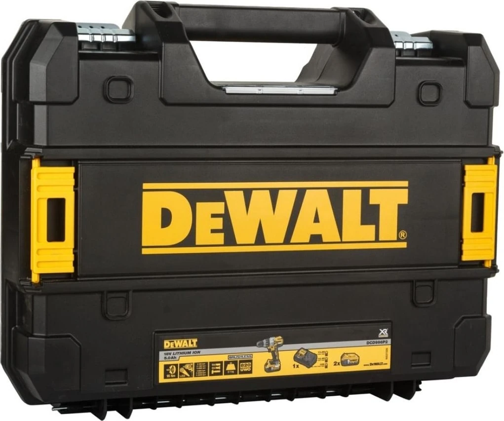 18V 5.0 Ah Li-Ion Çift Akülü Kömürsüz Profesyonel Darbeli Matkap DCD996P2-QW