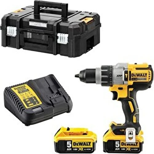 DCD996P2 18V Li-Ion Çift Akülü Kömürsüz Darbeli Matkap 18 W Anahtarsız Mandren