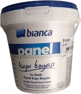 Bi̇anca Su Bazlı Ameri̇kan Panel Kapı Boyası 0,75 Lt