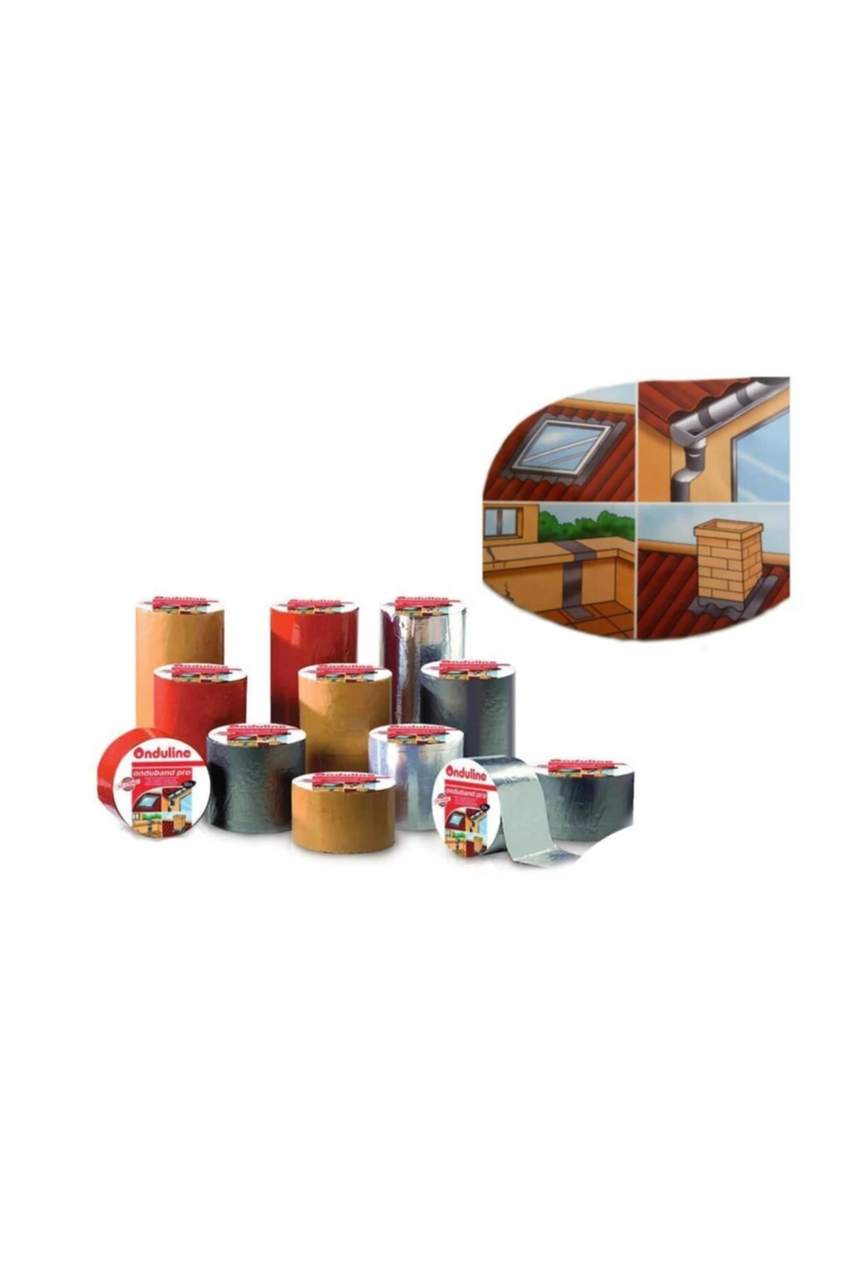 Ondulıne Isoband Ondulıne Kırmızısı 10 Cm X 10 Mt