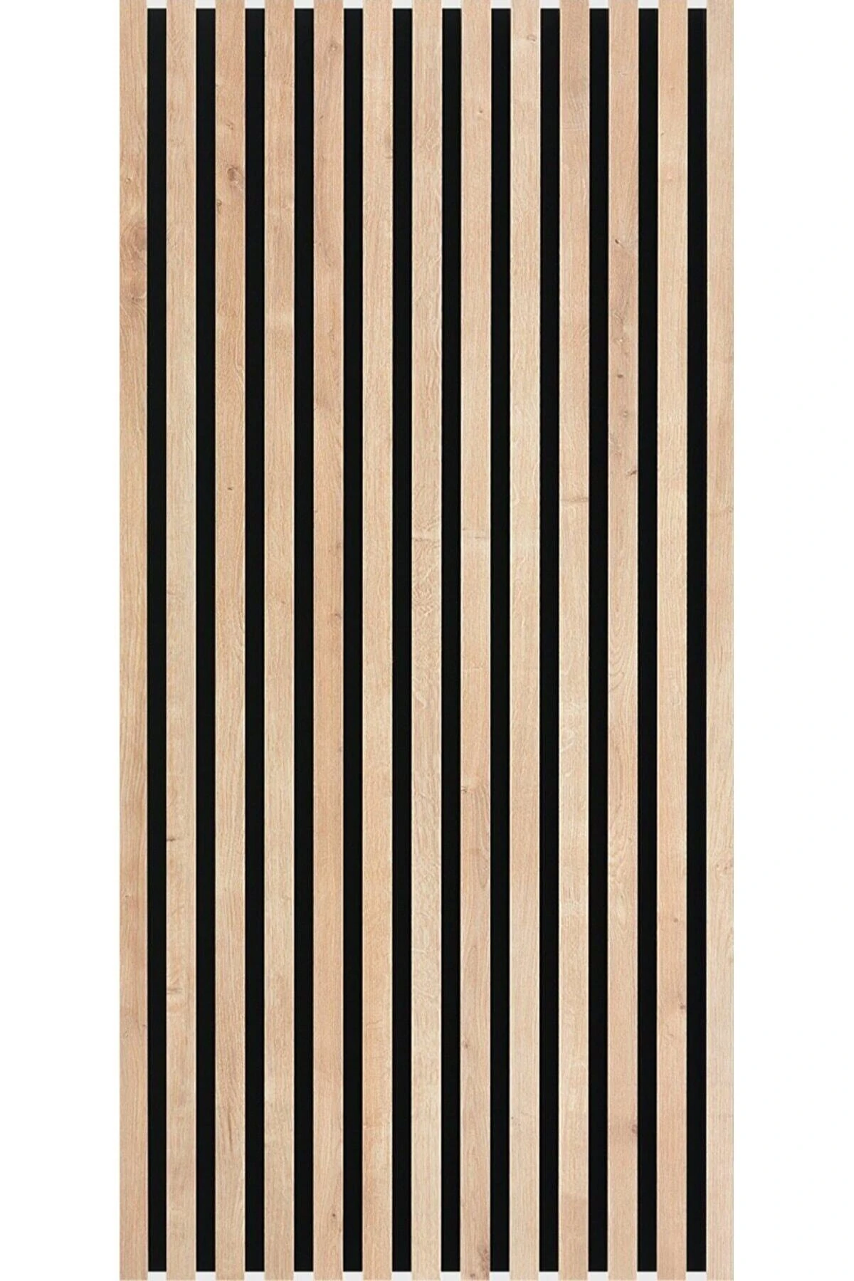 Mdf Ahşap Akustik Dekoratif Duvar Paneli 60x120 Cm - Safir Meşe