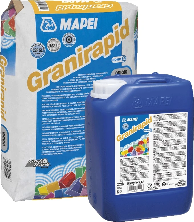 Mapeı Granırapıd Karolar ve Taş Malzeme Için Hızlı Kuruyan Yapıştırıcı (Gri)