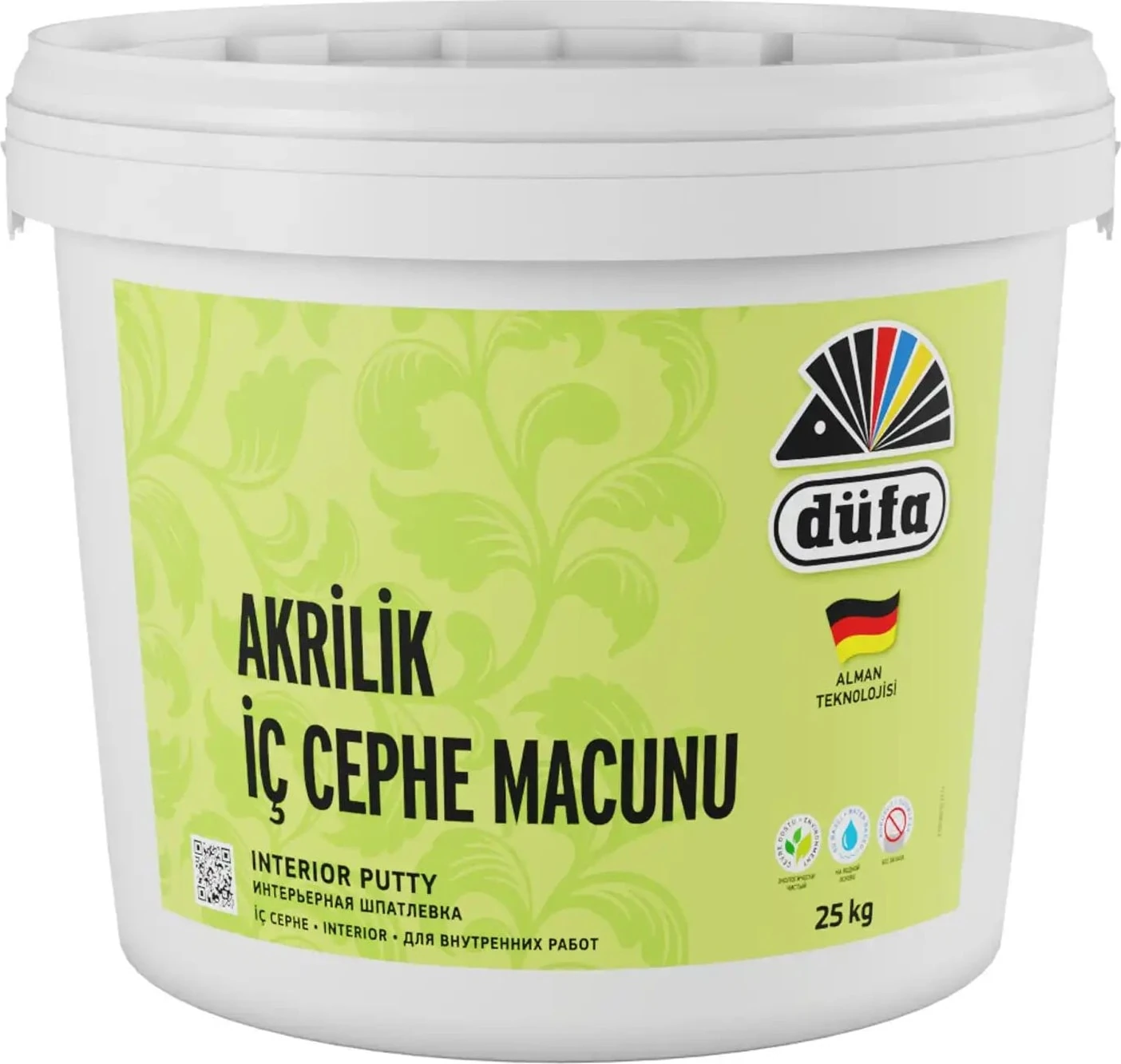 Akrilik İç Cephe Macun 25 l Beyaz