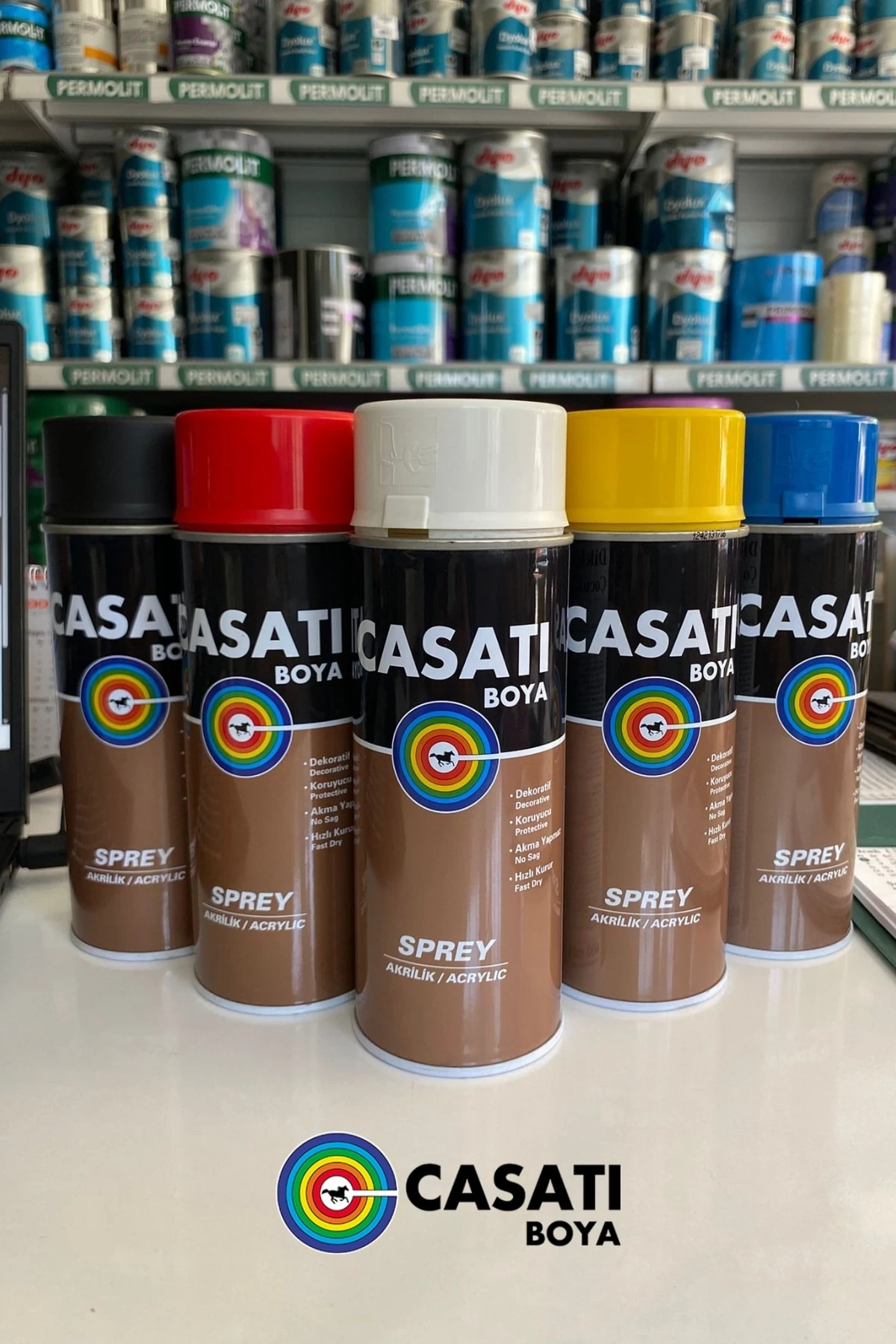 Akrilik Sprey Boya 400ML | Hızlı Kuruyan, Parlak ve Kalıcı Renkler | Yüksek Kapatıcılık