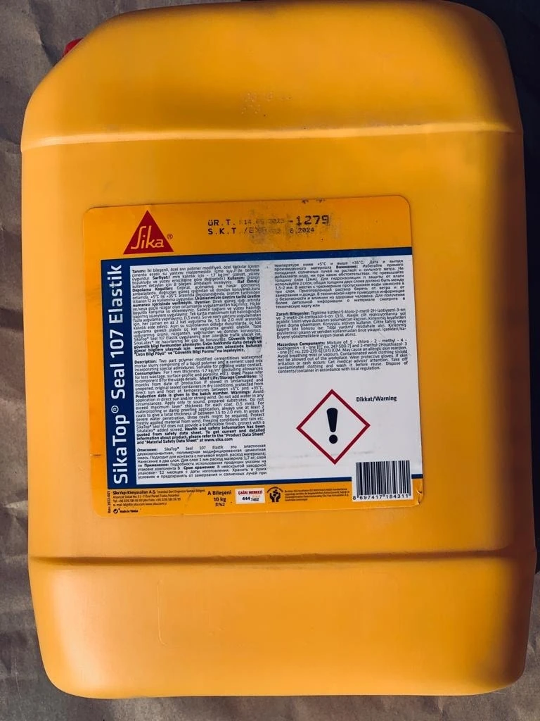 Top Seal -107 Tam Elastik Çift Kompenantlı A+B 30 kg ( İzolasyon Malzemesi )