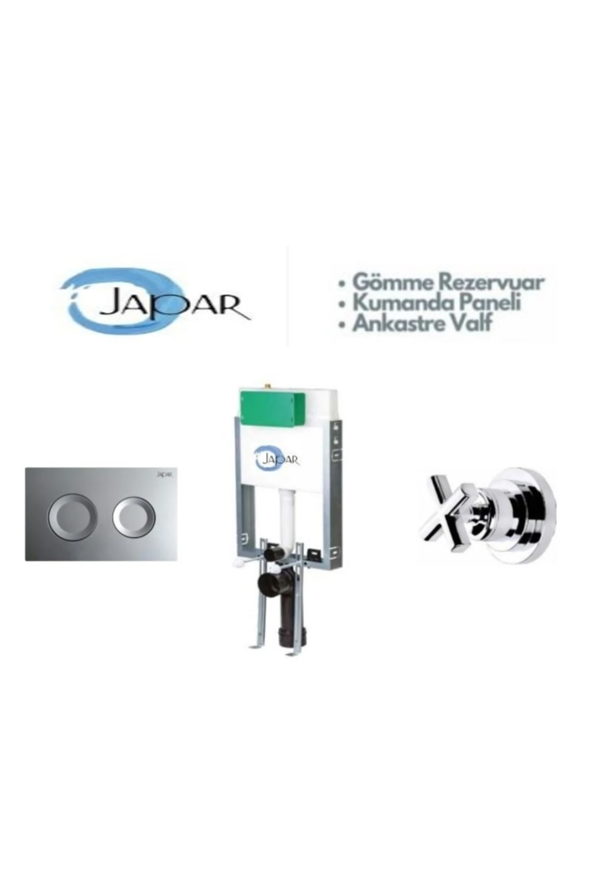 Adnoss Gömme Rezervuar(510198) Kumanda Paneli(500148) Ankastre Valf(570255)