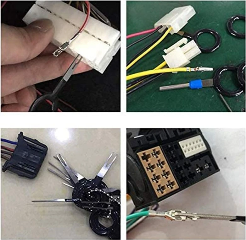 Tel Konnektör Terminal Pimi Çıkarıcılar, Sıkma Konnektör Pimi ve Kablo Demeti Terminal Çıkarıcı, Iğne Çıkarma Alet Seti