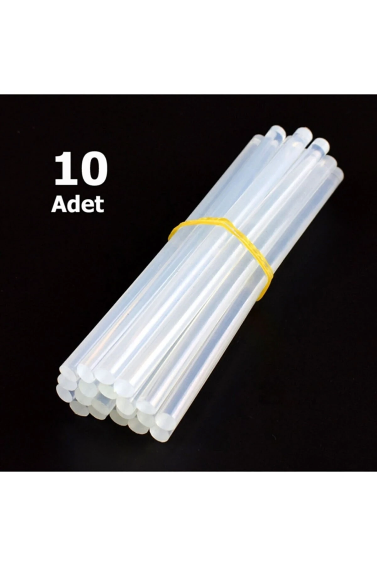 10 Adet, Kalın Silikon, Sıcak Silikon, Şeffaf Mum Silikon, 11 Mm, Sıcak Yapıştırıcı – Silikon