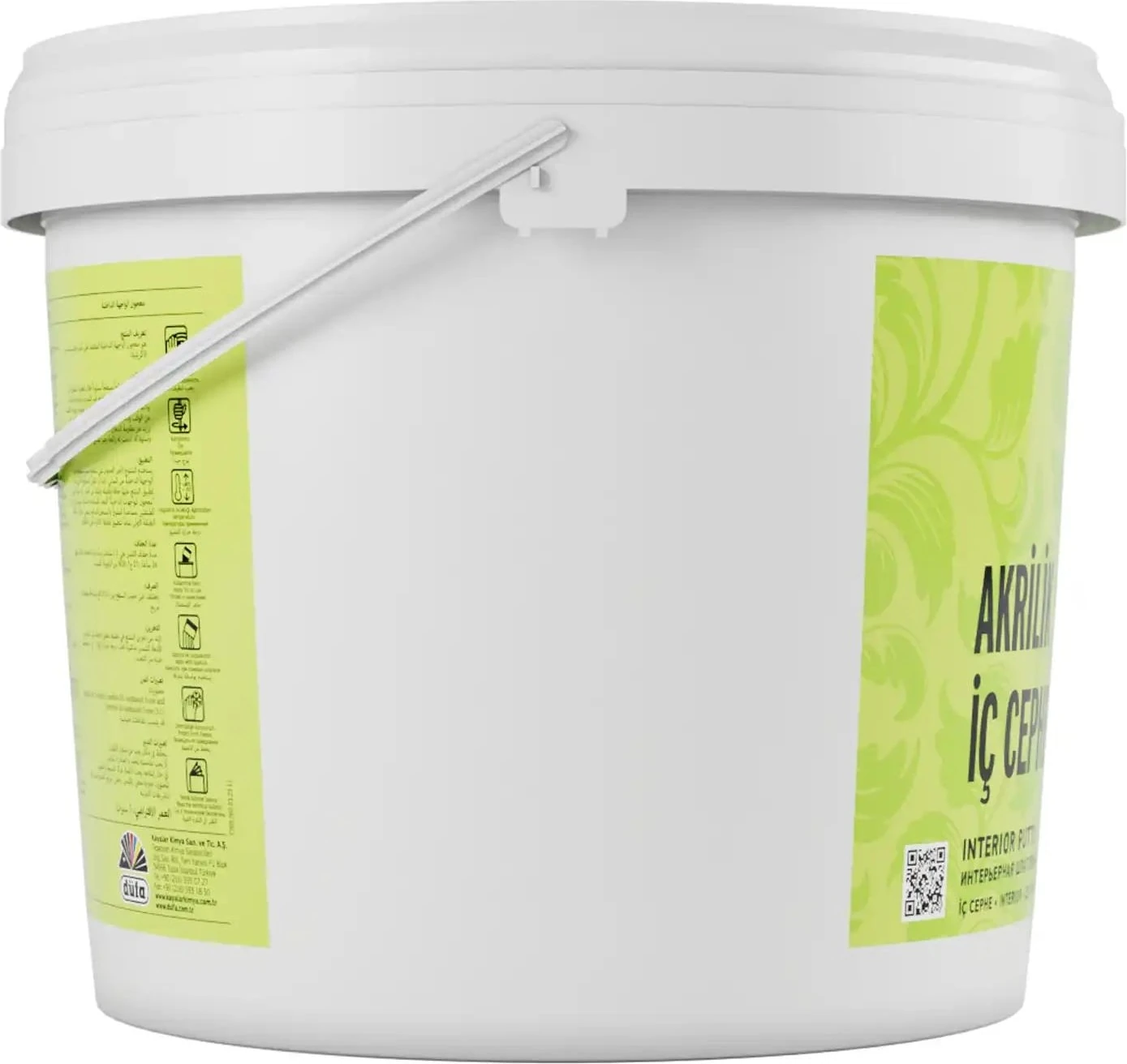 Akrilik İç Cephe Macun 25 l Beyaz