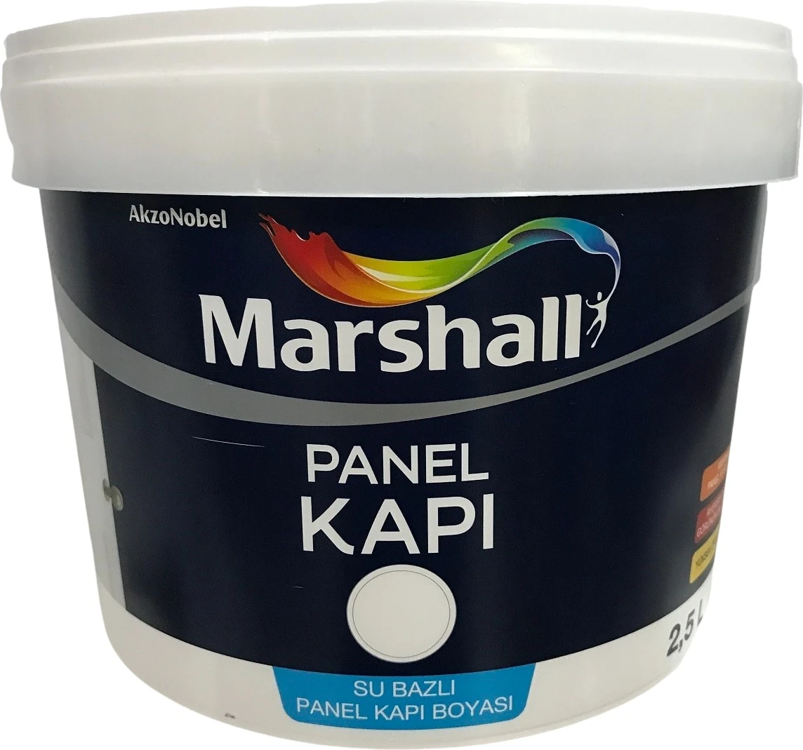 Su Bazlı Panel Kapı Boyası 2.5 L - Yeni Plastik Ambalaj BEYAZ