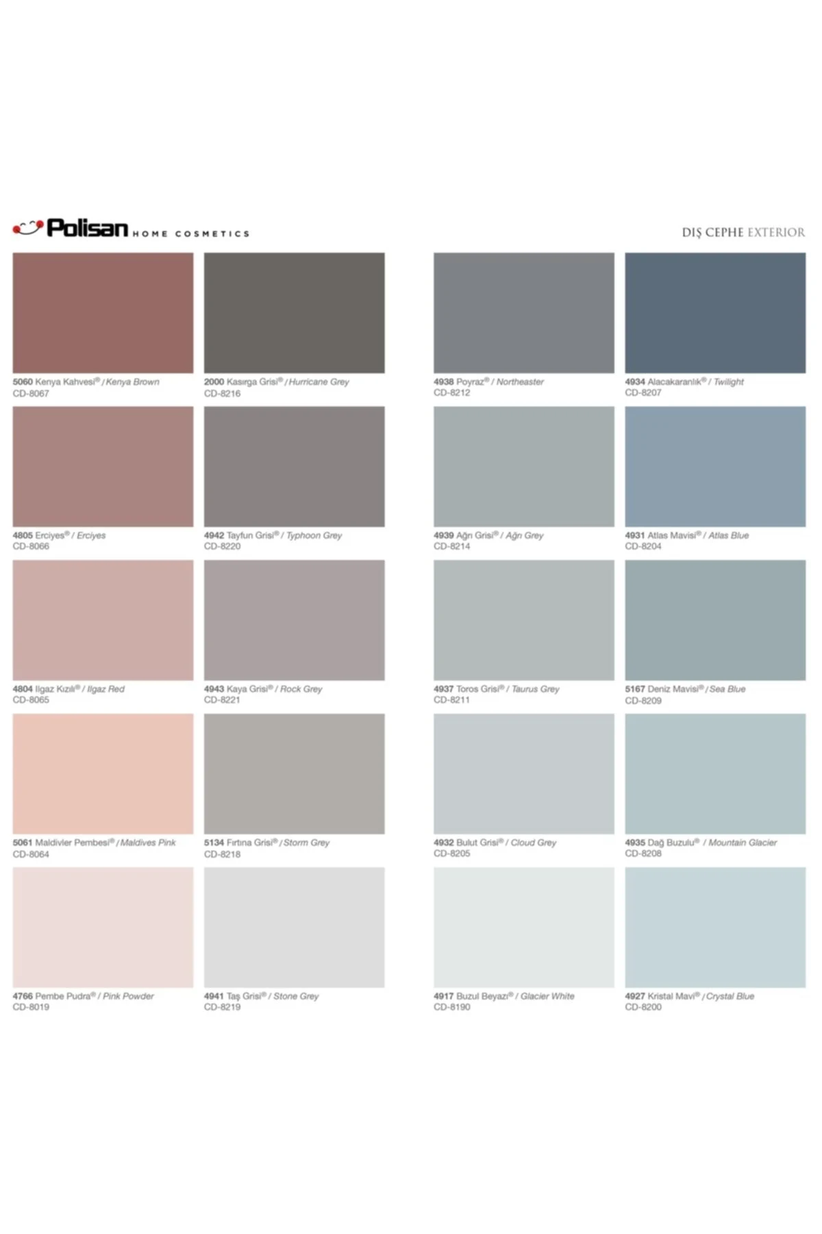 Dış Cephe Boyası-a1 Akrilik Düz-15litre(20KG.)-cd-8081 Ürgüp