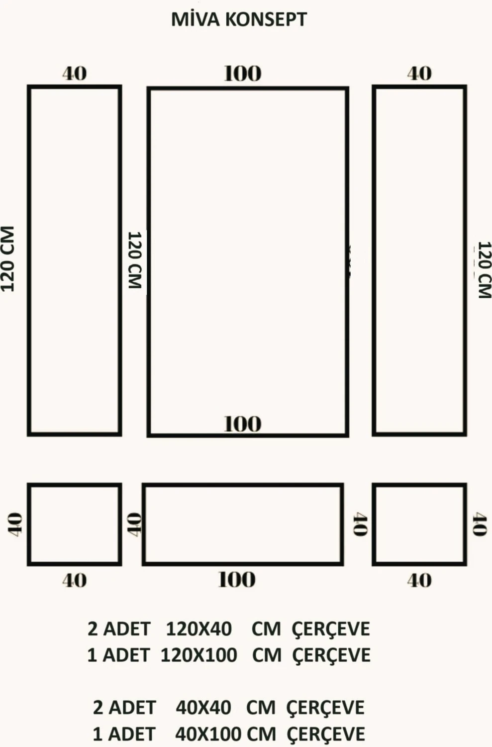 Dekoratif Boyanabilir Poliüretan Duvar Çıtası- 6 Lı Hazır Çerçeve Seti (Set 390)