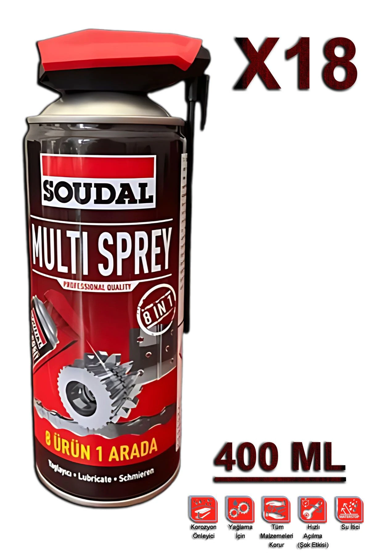 Kobra Başlıklı Multi Sprey 400 ML (18 Adet)