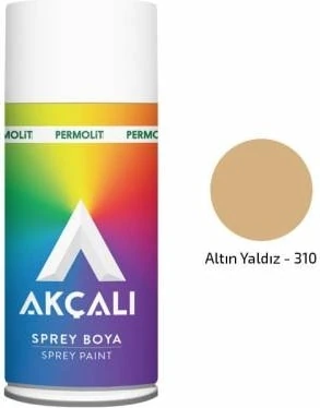 12 Adet  Sprey 310 Altın Yaldız Renk 400 ml Ambalaj
