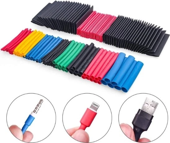 560 Parça Set Isıyla Daralan Makaron Kablo Koruyucu Kılıf (5263)