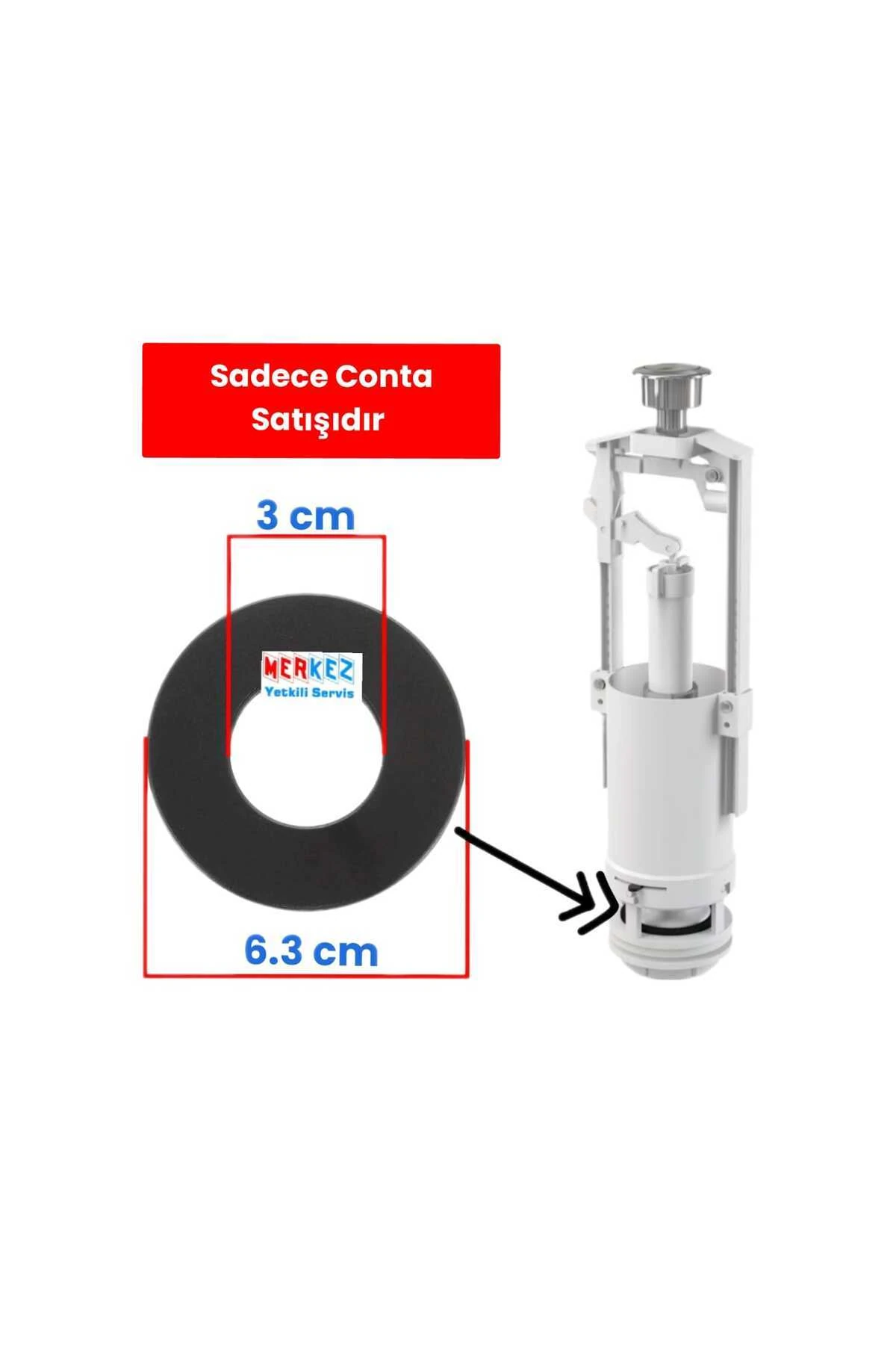 3/6 Litre Klozet Rezervuar İç Takım Boşaltma Contası